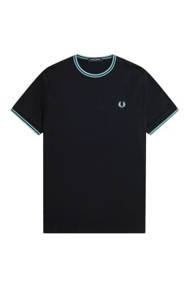 t-shirt-noir-bleu-a-col-cotele