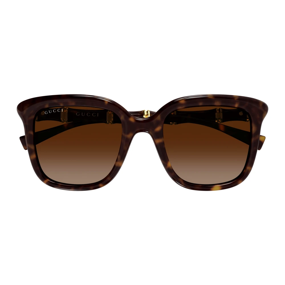 Gucci Women's Brown Square Frame Sunglasses - Sunglasses - 52 Mm - Accessories