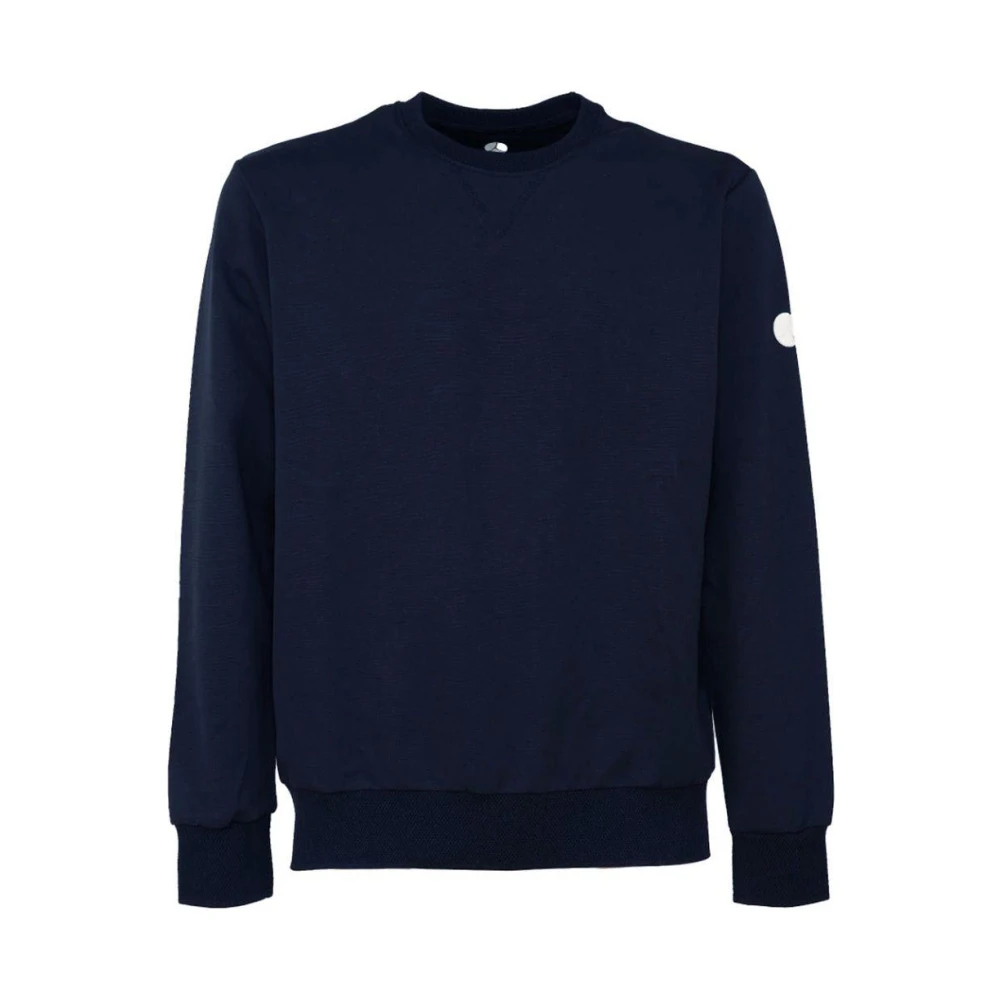 People of Shibuya Blauw Navy Technische Stof Sweater Blue Heren