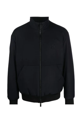 Elegant Blå Blouson Jacka