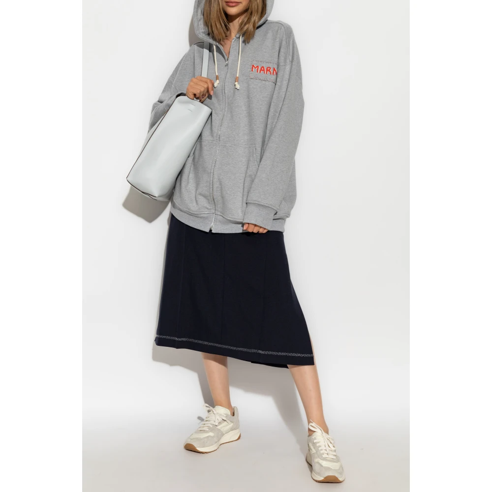 Marni Sweatshirt met logo Gray Dames