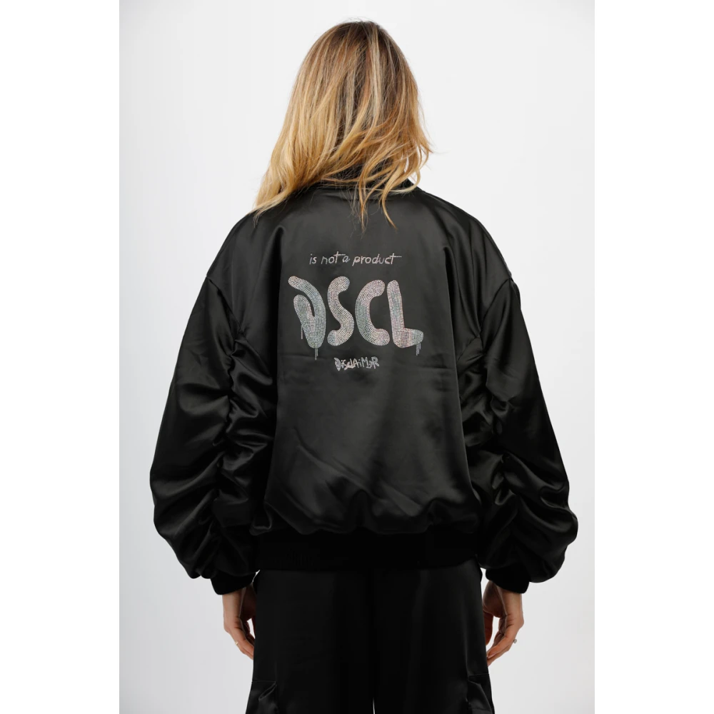Disclaimer Glitter Logo Bomberjack Black Dames