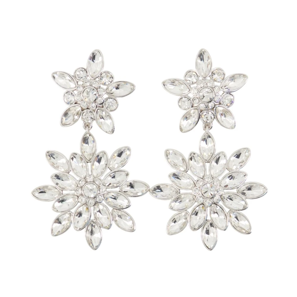 Self Portrait Women's Gray Tiered Earrings