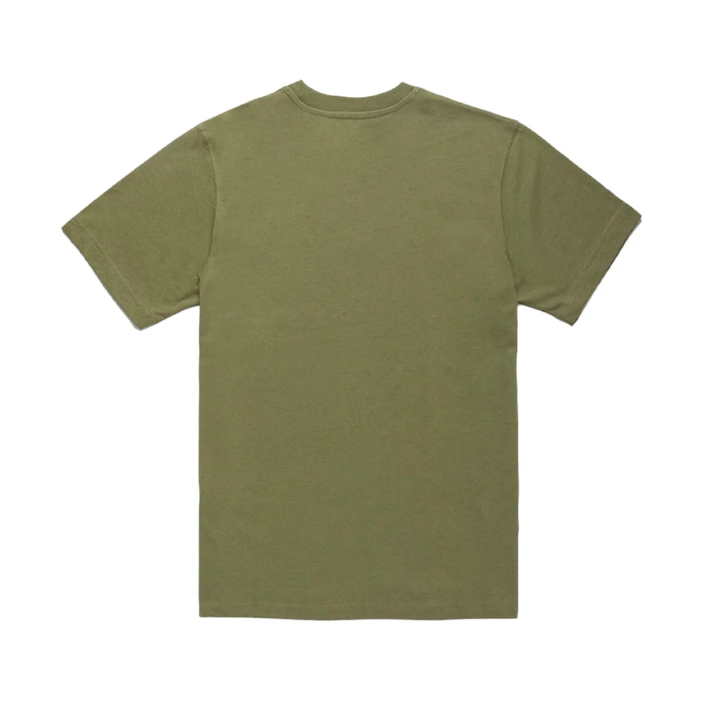 RefrigiWear Katoenen T-shirt met Contrasterend Logo Green Heren