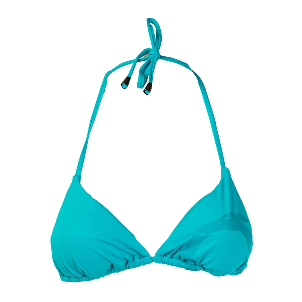 Trussardi Driehoek Bikini Top Zomer Vrouw Blue Dames