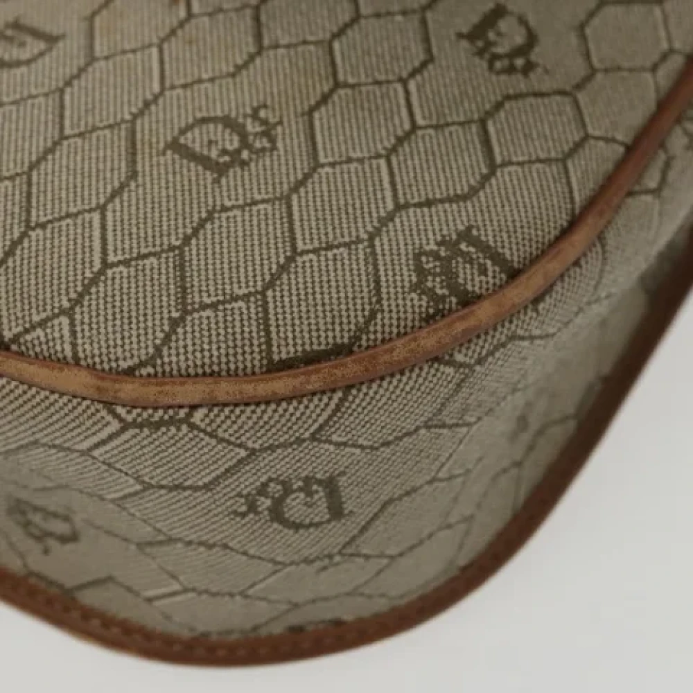 Dior Vintage Pre-owned Canvas shoulder-bags Beige Dames
