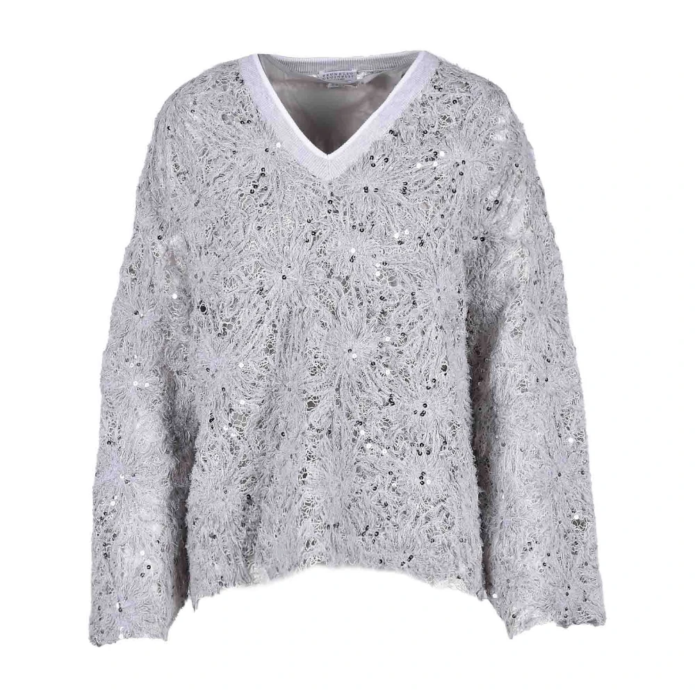 Knitwear > V-neck Knitwear - - Brunello Cucinelli - Modalova