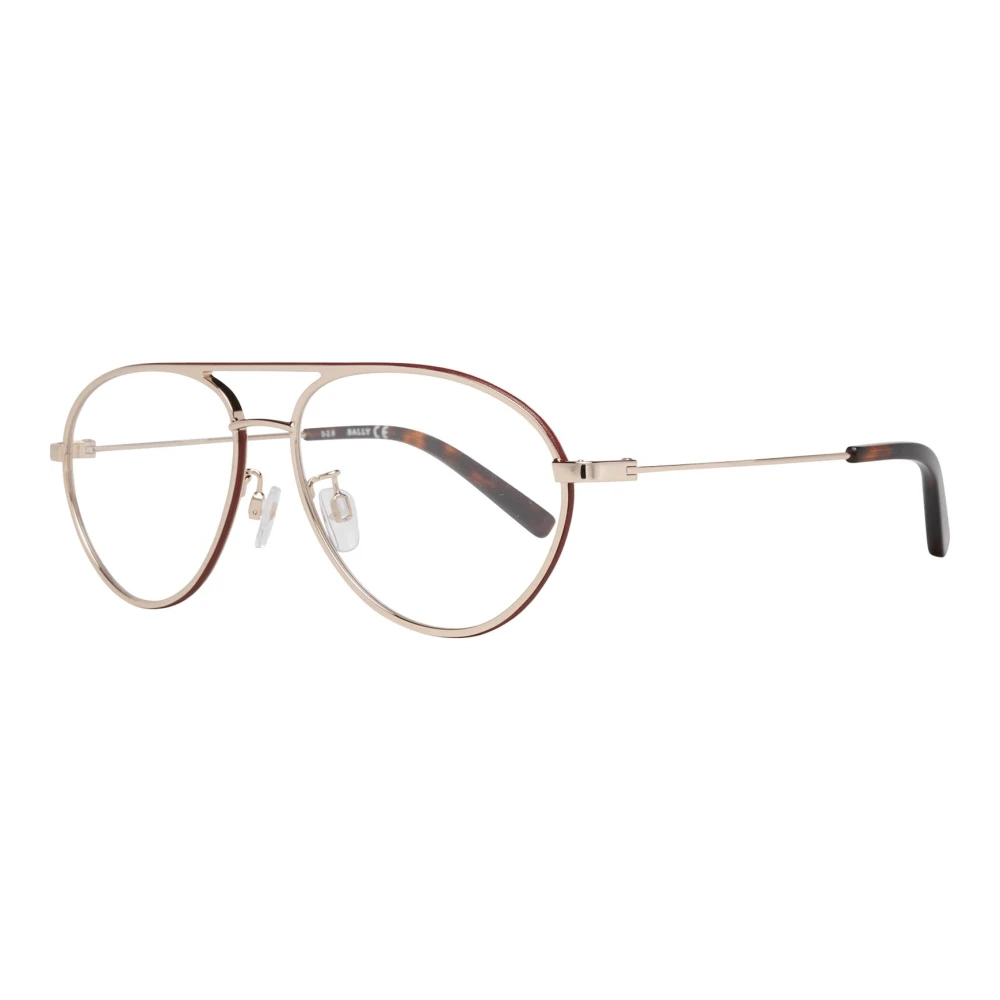 Bally Rose Gold Full-Rim Brilmonturen voor Mannen Pink Heren