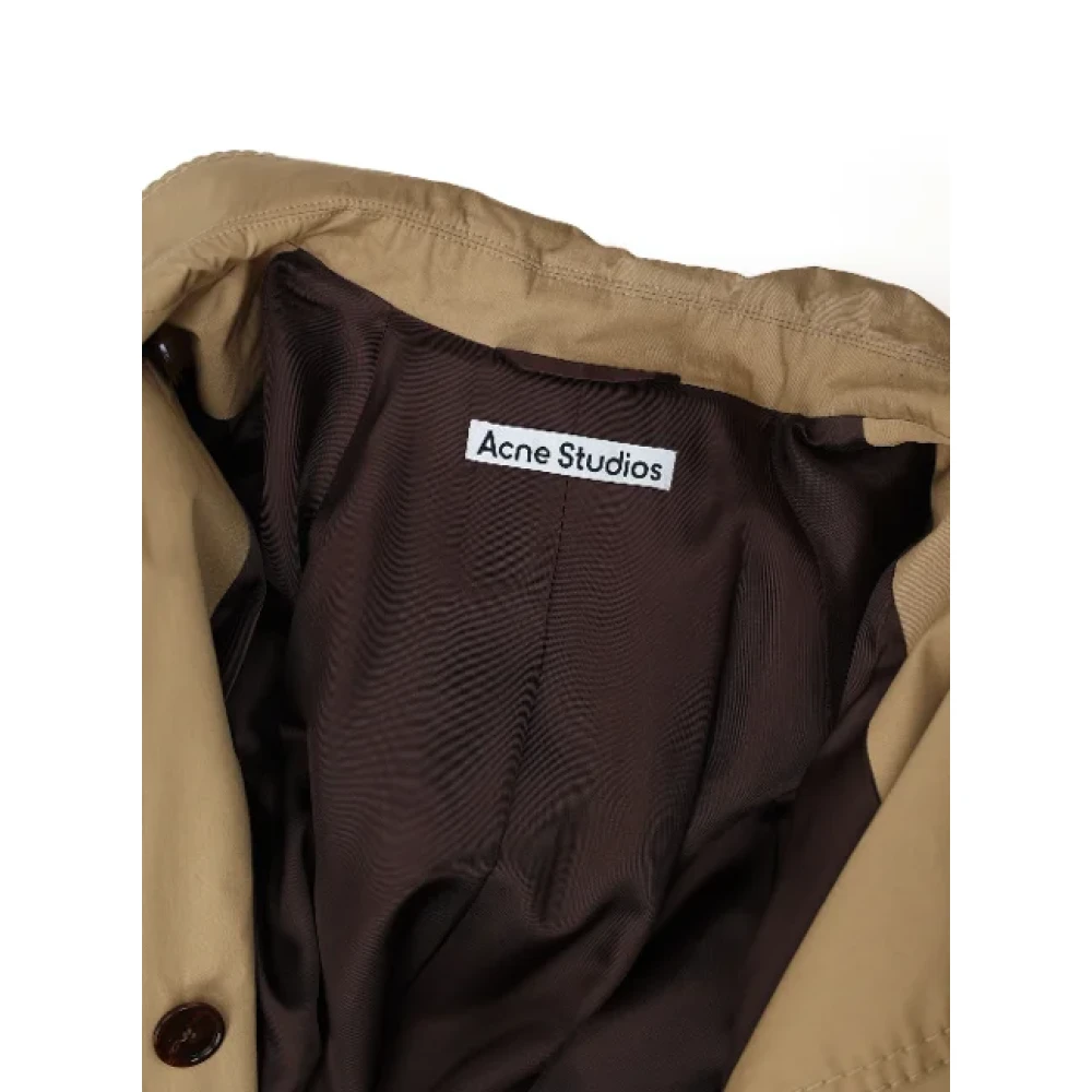 Acne Studios Pre-owned Cotton outerwear Brown Dames