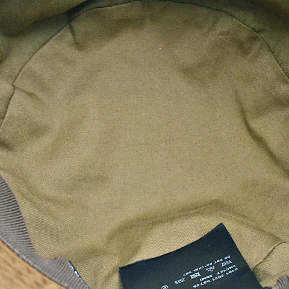 Prada Vintage Pre-owned Canvas hats Brown Unisex