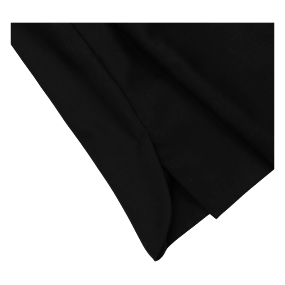 Séfr Zwarte Wollen Blazer Peak Revers Black Heren