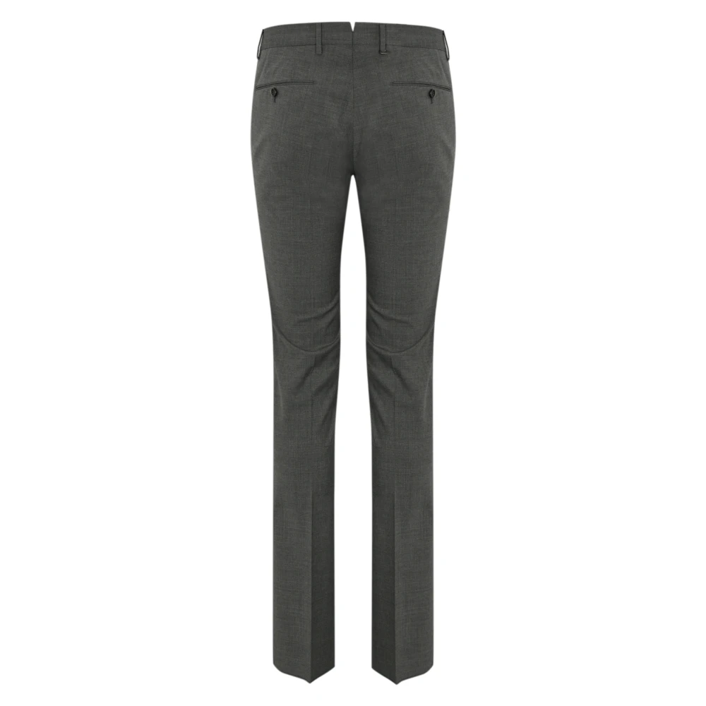 PT Torino Slim Fit Wollen Grijze Broek Gray Heren