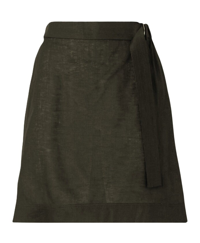 mini-jupe-en-lin-vert-avec-cordon-de-serrage