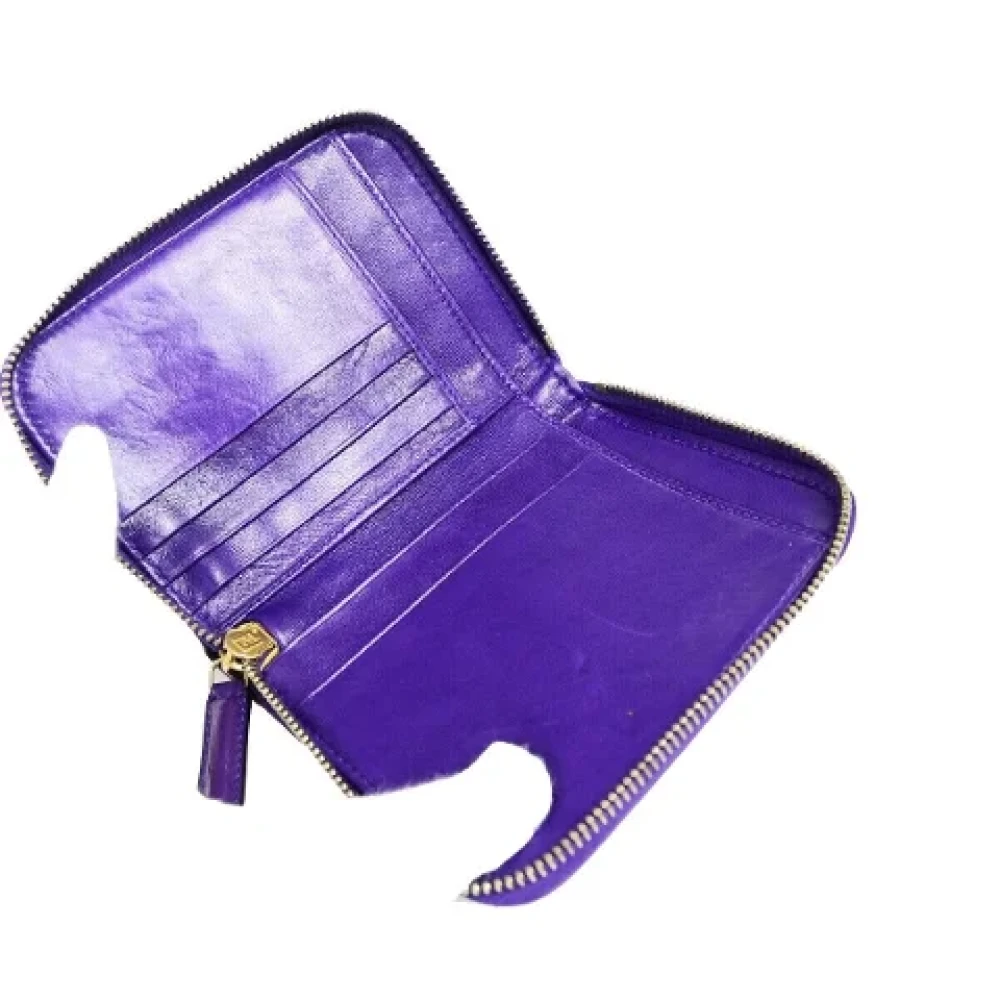 Fendi Vintage Pre-owned Suede wallets Purple Dames