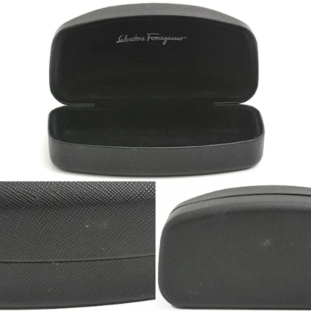 Salvatore Ferragamo Pre-owned Plastic sunglasses Black Dames
