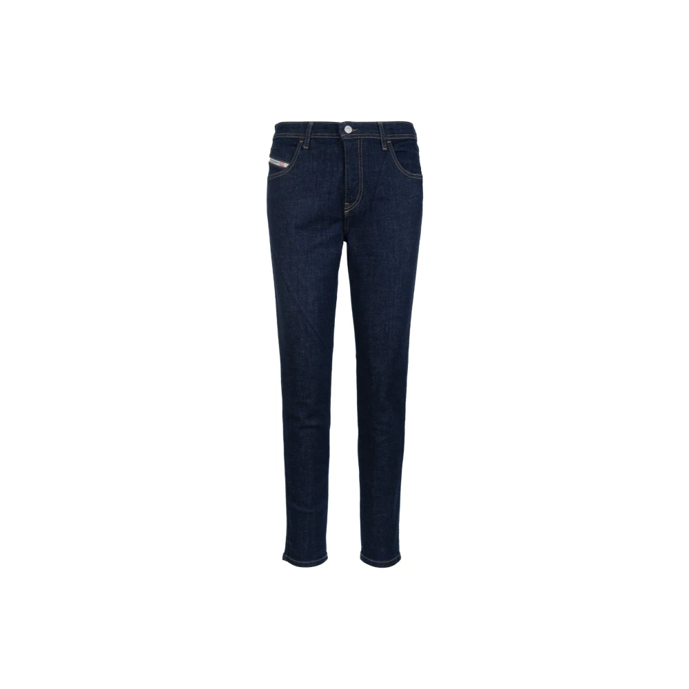 Diesel Damesjeans met knoop en rits Blue Dames