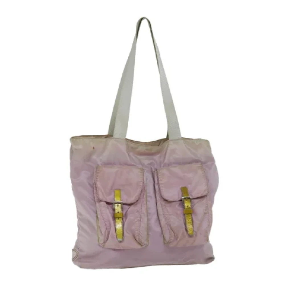 Prada Vintage Pre-owned Nylon totes Pink Dames
