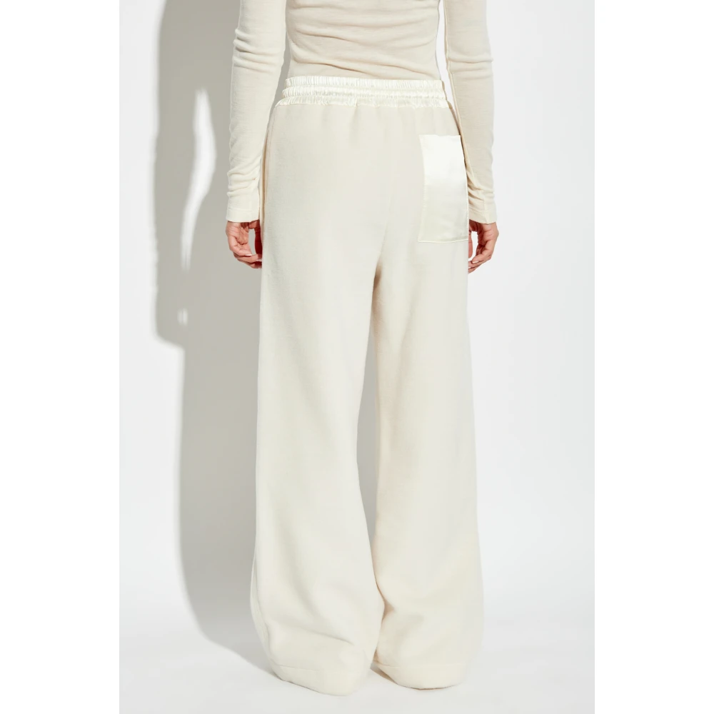 Jil Sander Wollen broek Beige Dames
