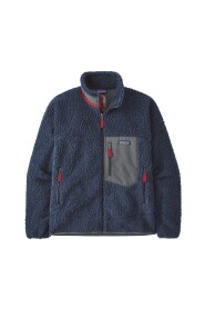 Marina Patagonia Men Clic Retro-X® Jacket de vellón Nuevo Armada con cera rojo lana
