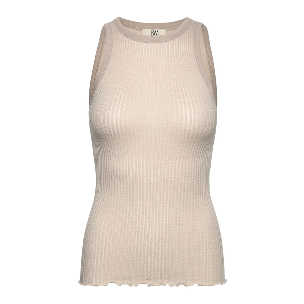 Rosemunde Cacao Gekreukelde Top Beige Dames