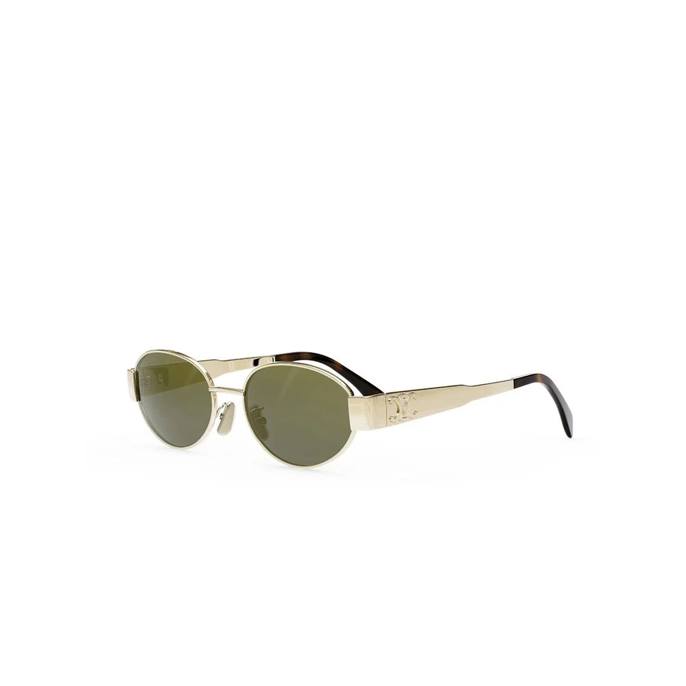 Celine Women's Yellow Sunglasses, 54 Mm, Cl40235u 30N Metal Triomphe Sunglasses