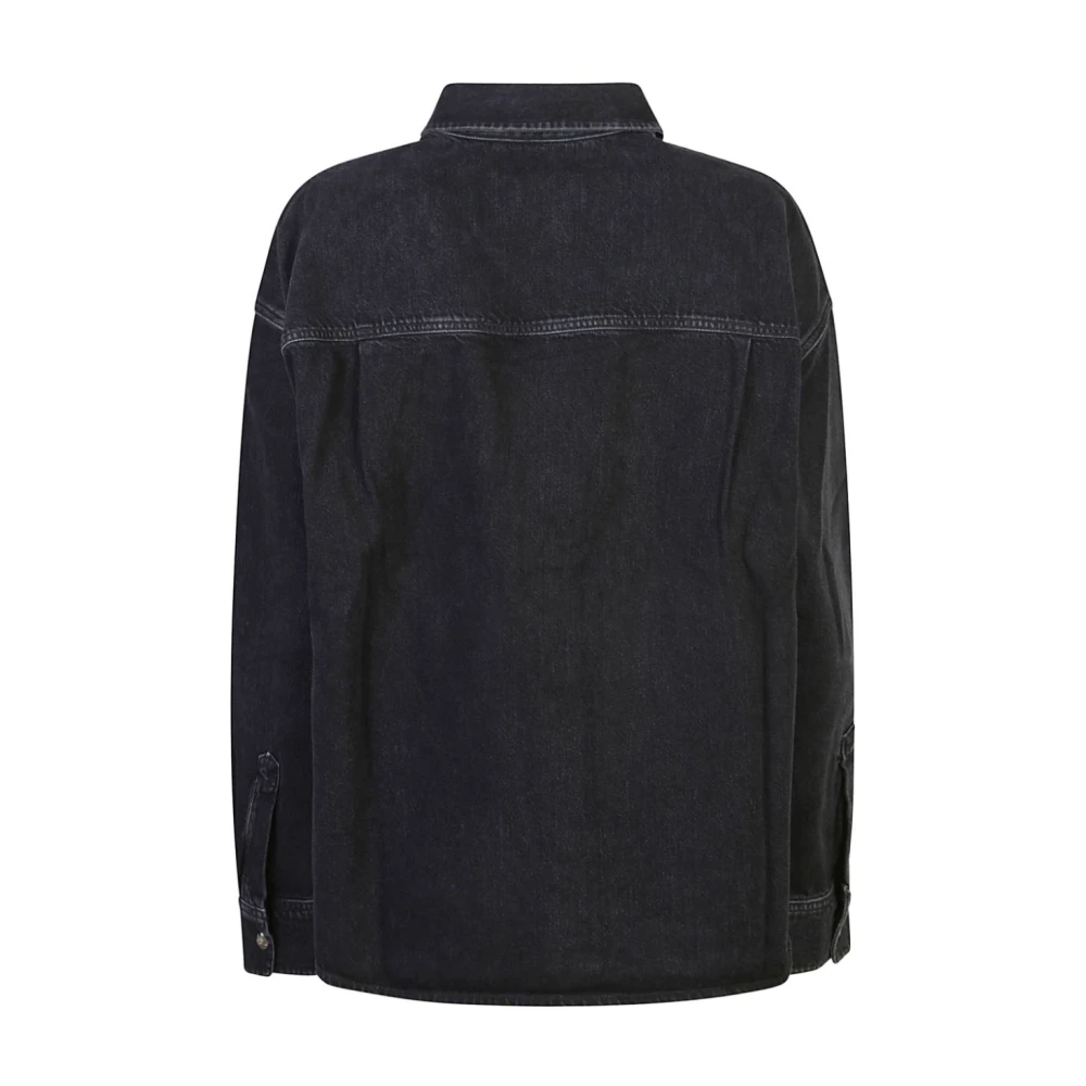 Agolde Zwarte Herenoverhemd Black Dames