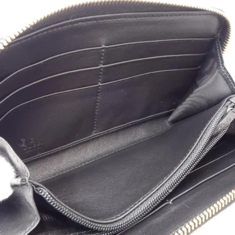 Gucci Vintage Pre-owned Leather wallets Black Dames
