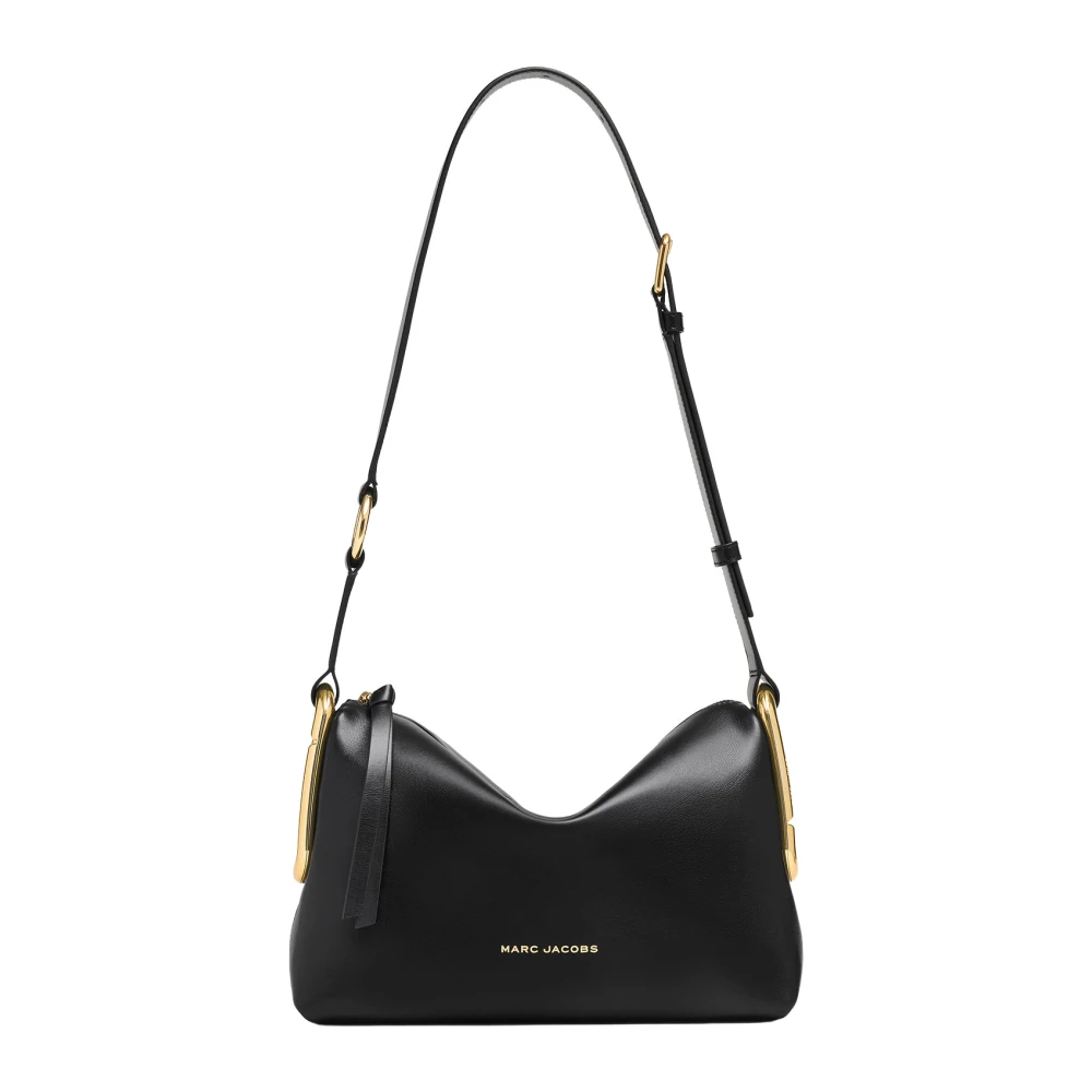 Marc Jacobs Black Shoulder Bags, Female, One Size, Medium Scene Leather Shoulder Bag
