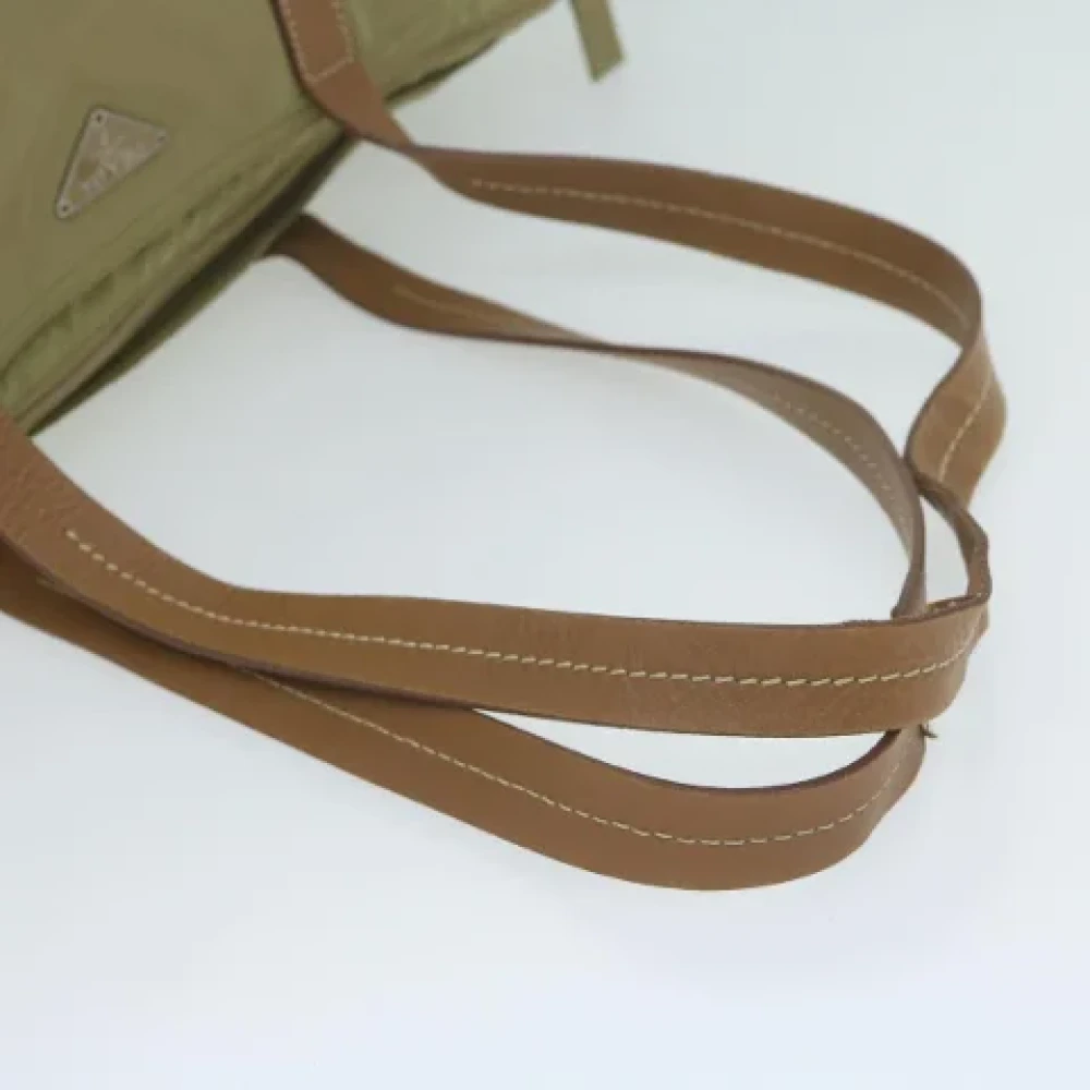 Prada Vintage Pre-owned Nylon totes Beige Dames