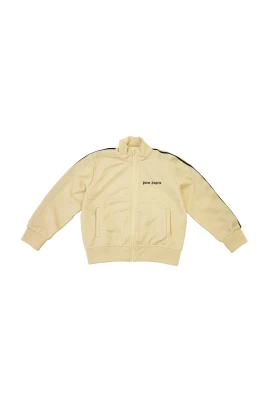 Felpa con logo e zip