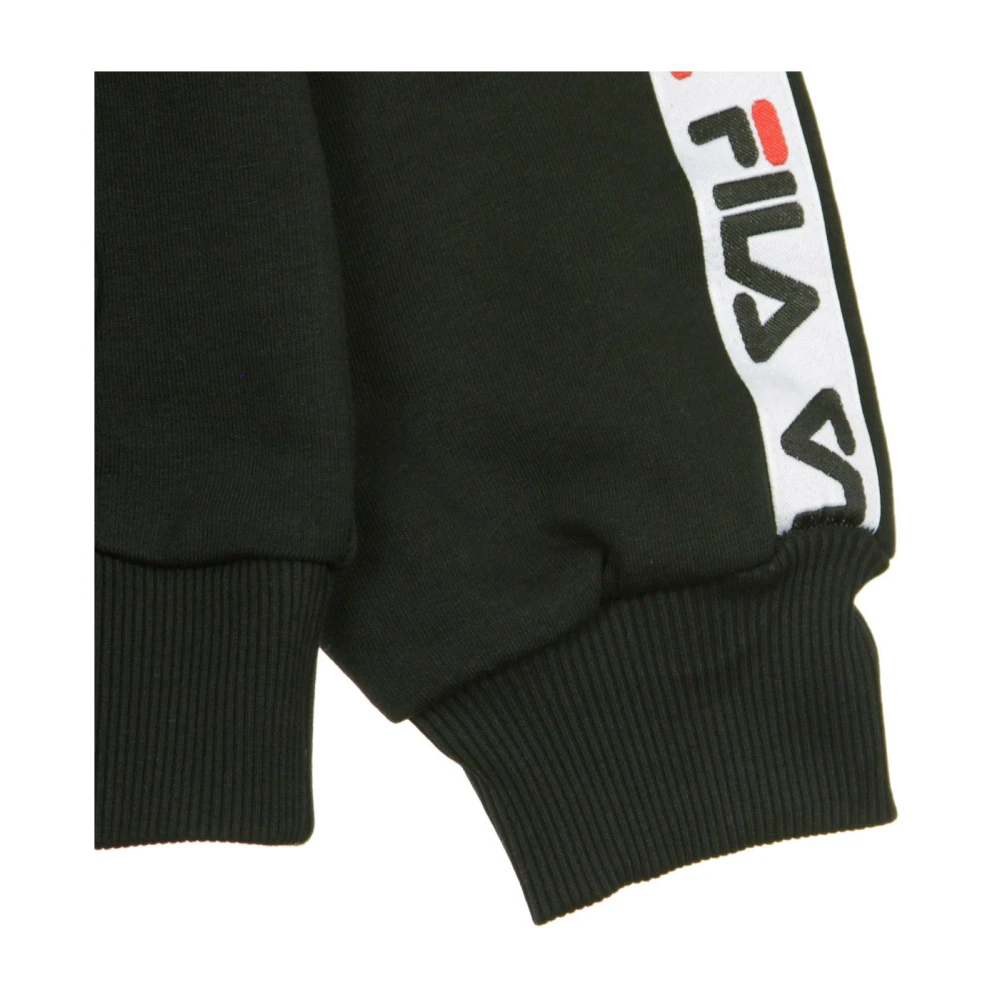 Fila Zwarte lichtgewicht hoodie voor mannen Black Heren