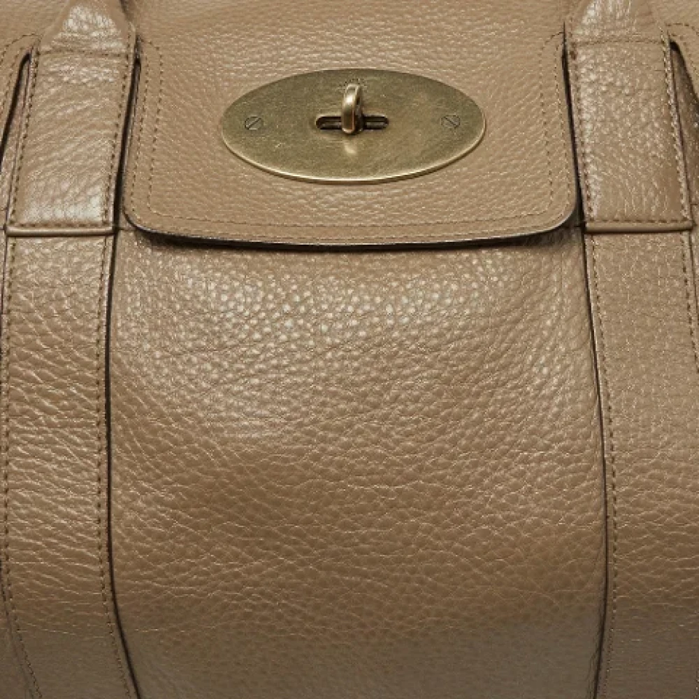 Mulberry Pre-owned Leather shoulder-bags Beige Dames