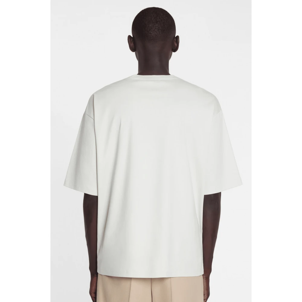 Lanvin Witte Zak Tee Oversize Katoenen T-shirt White Heren