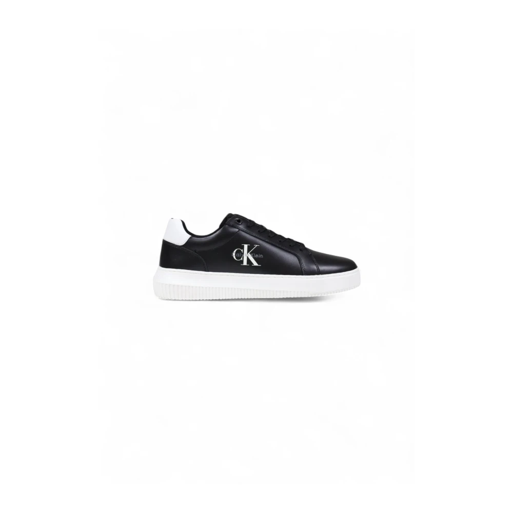 Calvin Klein Jeans , Sneakers, Male, Black, 12 Uk, Black Leather Lace-Up Fashion Trainers - Image 3