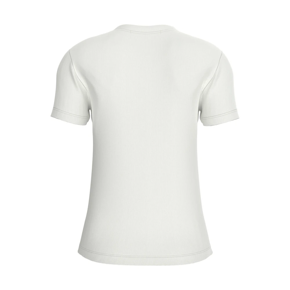 Calvin Klein Gerecyclede Katoenen T-shirt White Dames