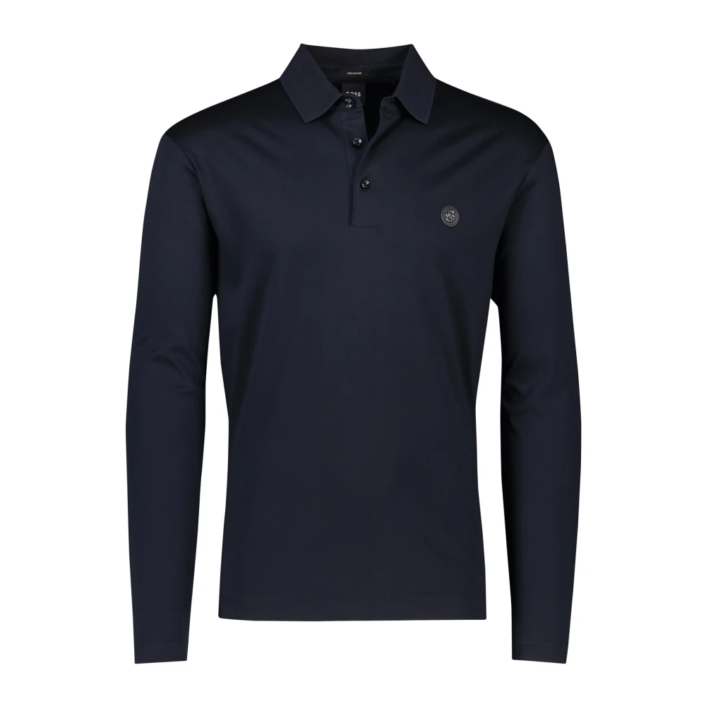 Hugo Boss Korte Mouw Donkerblauwe Poloshirt Blue Heren