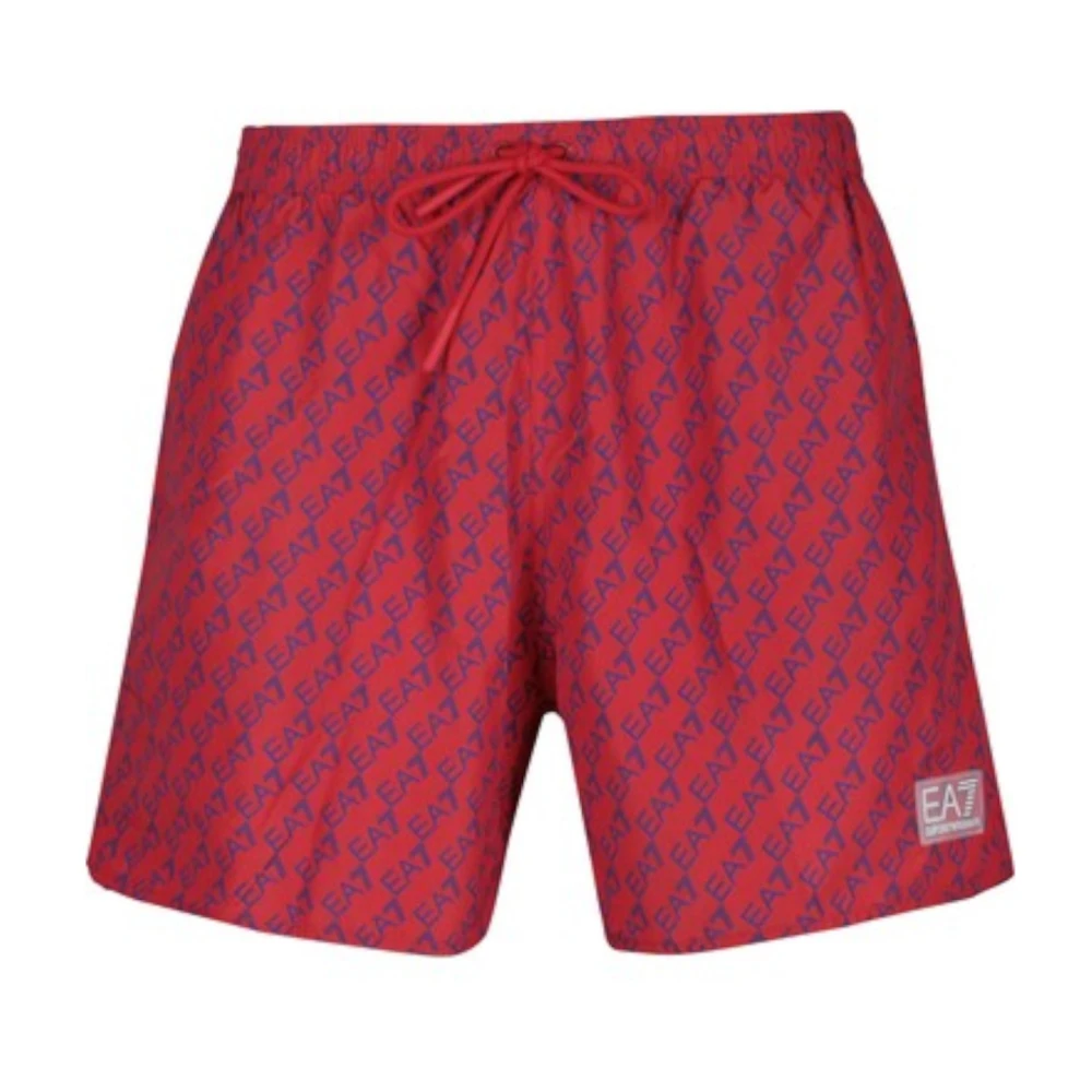 Emporio Armani Ea7 Herren Rot Bademode, Lgröße: