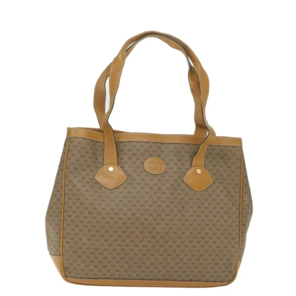 Gucci Vintage Pre-owned Canvas gucci-bags Brown Dames