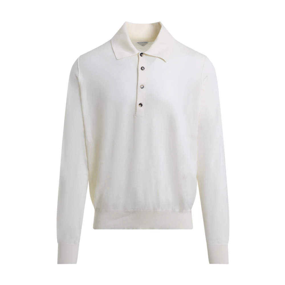 Bottega Veneta Kasjmier Poloshirt White Heren