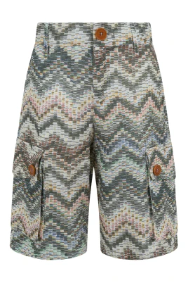 Printed Cargo Bermuda