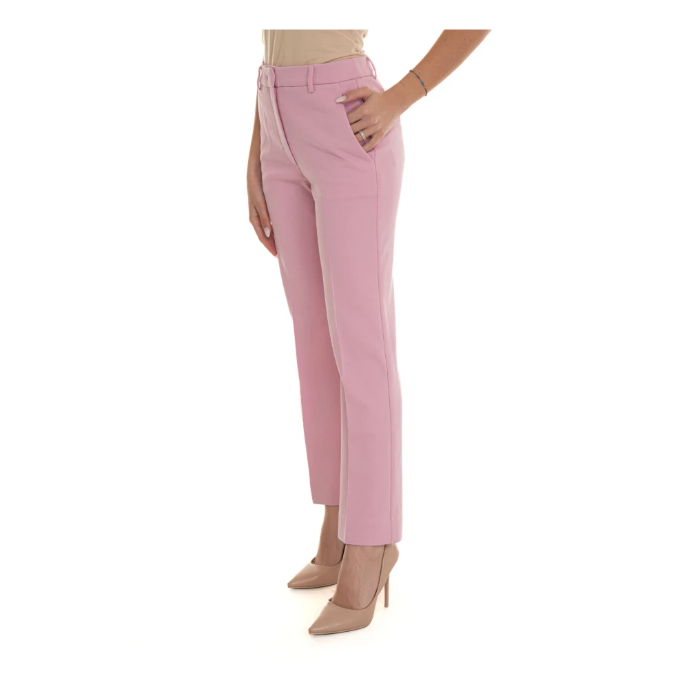 Max Mara Weekend Klassieke broek met Amerikaanse zak Pink Dames