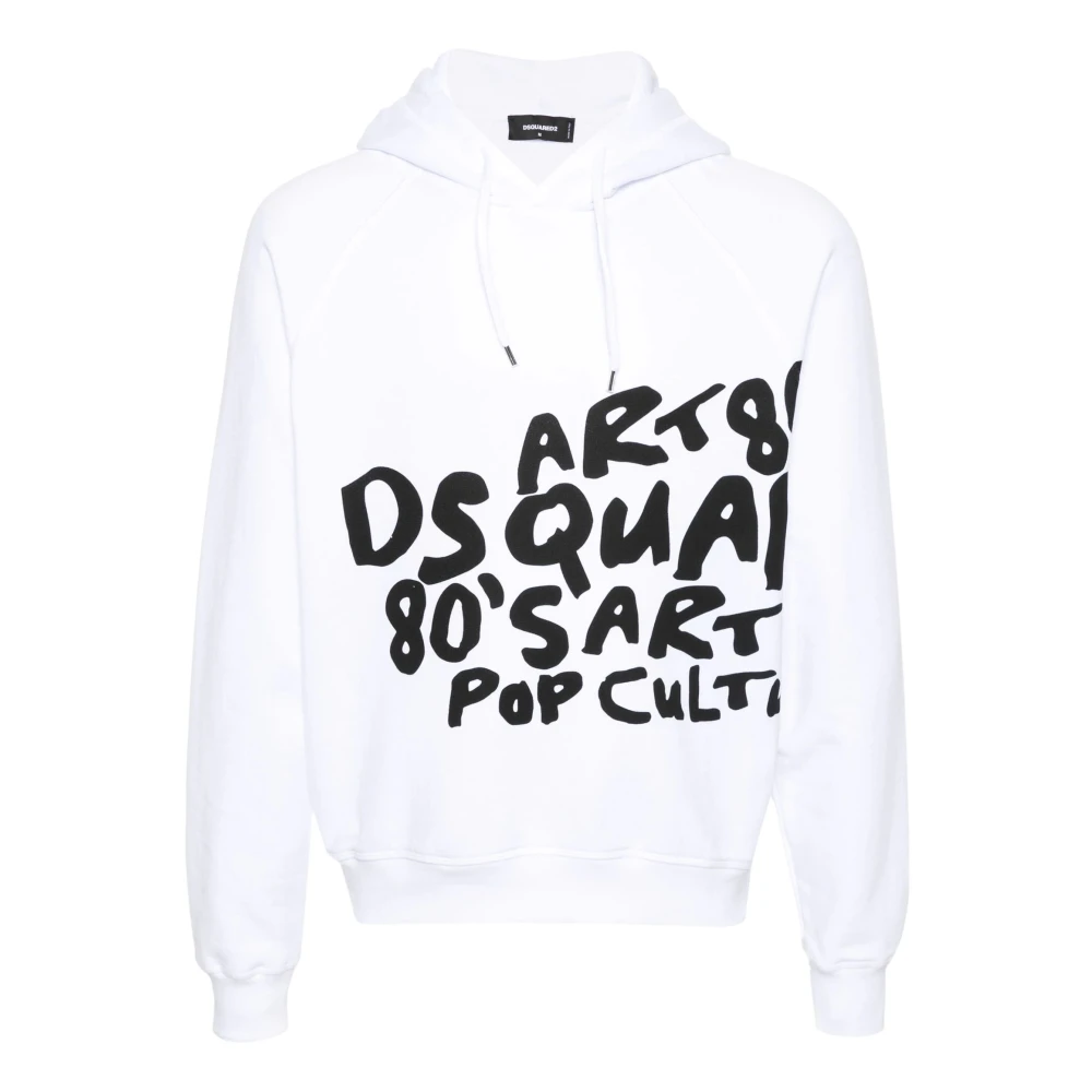 Dsquared2 80's Cool Fit Witte Trui White Heren