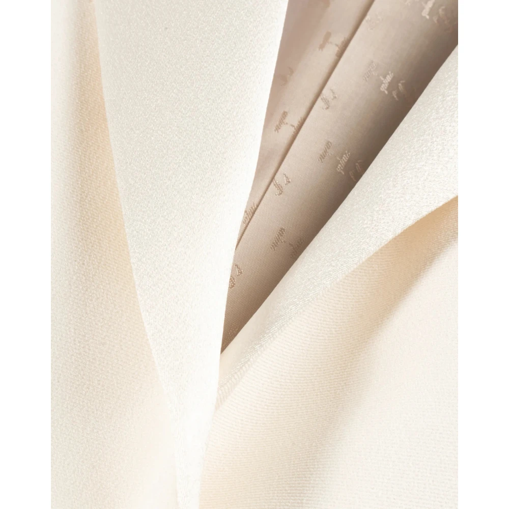 Hebe Studio Room Cady Tuxedo Blazer Beige Dames