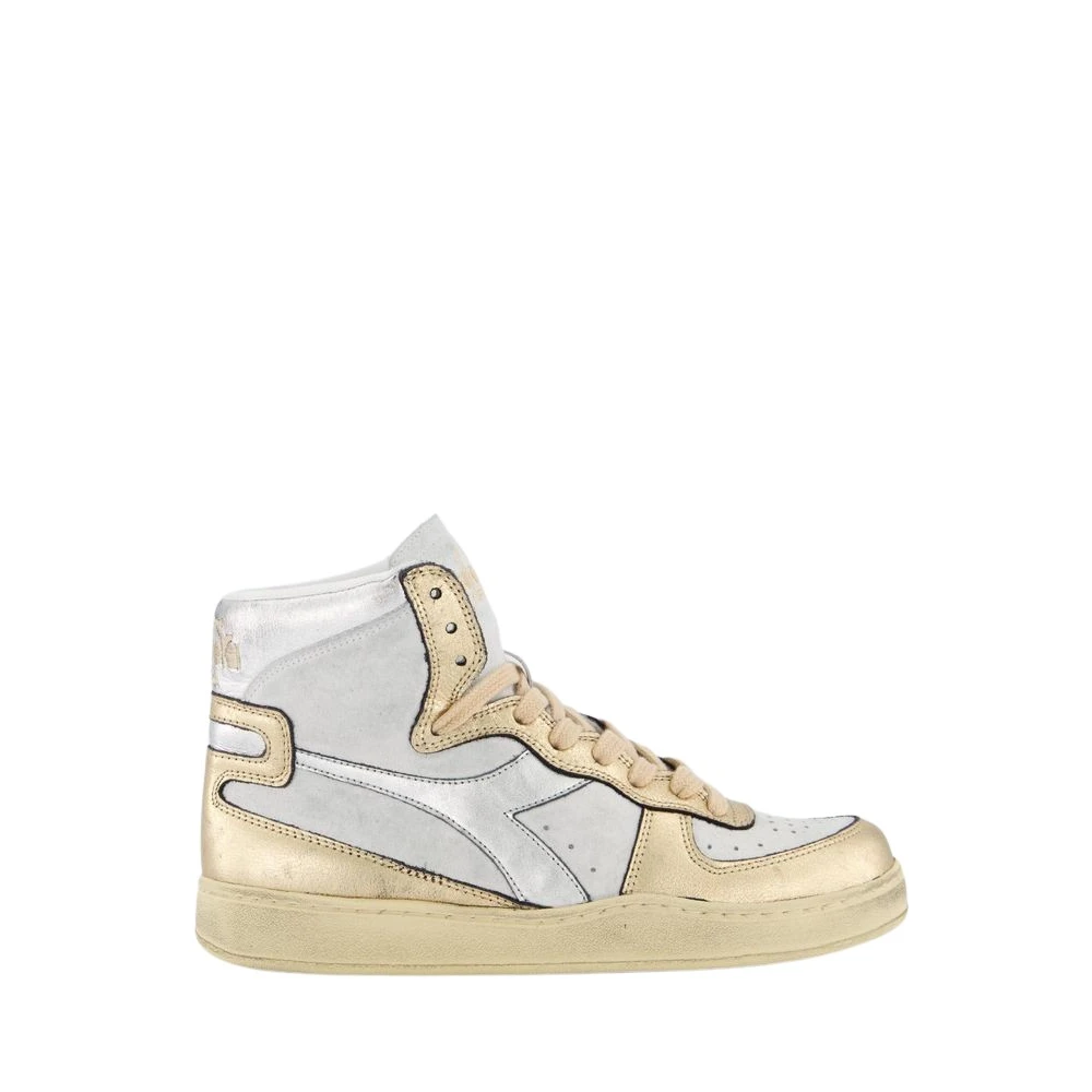 Diadora Gebruikte Metallic Basket Sneakers Dames Schoenen Veelkleurig Multicolor