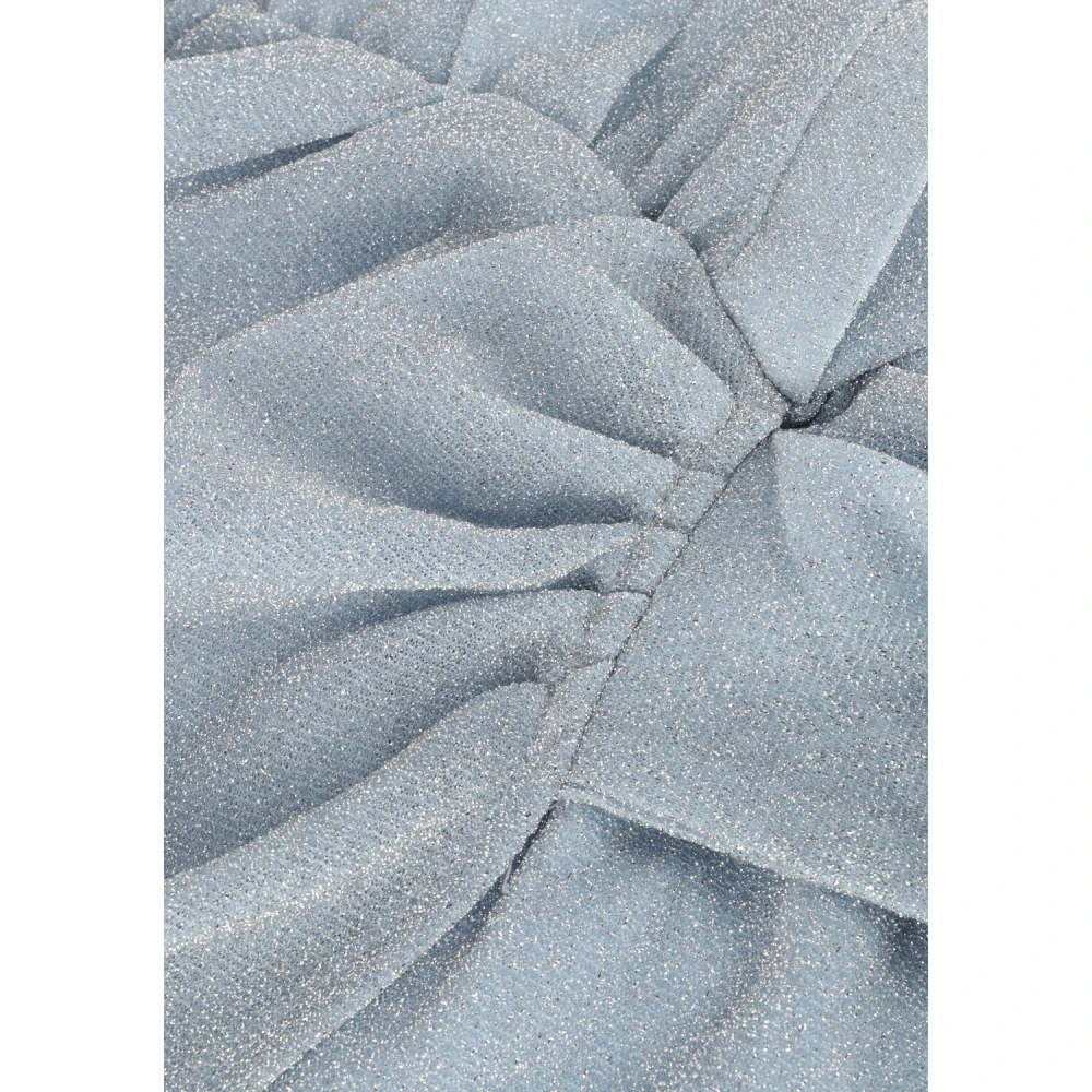 Refined Department Schitter in Zilveren Mini Jurk Sanne Blue Dames