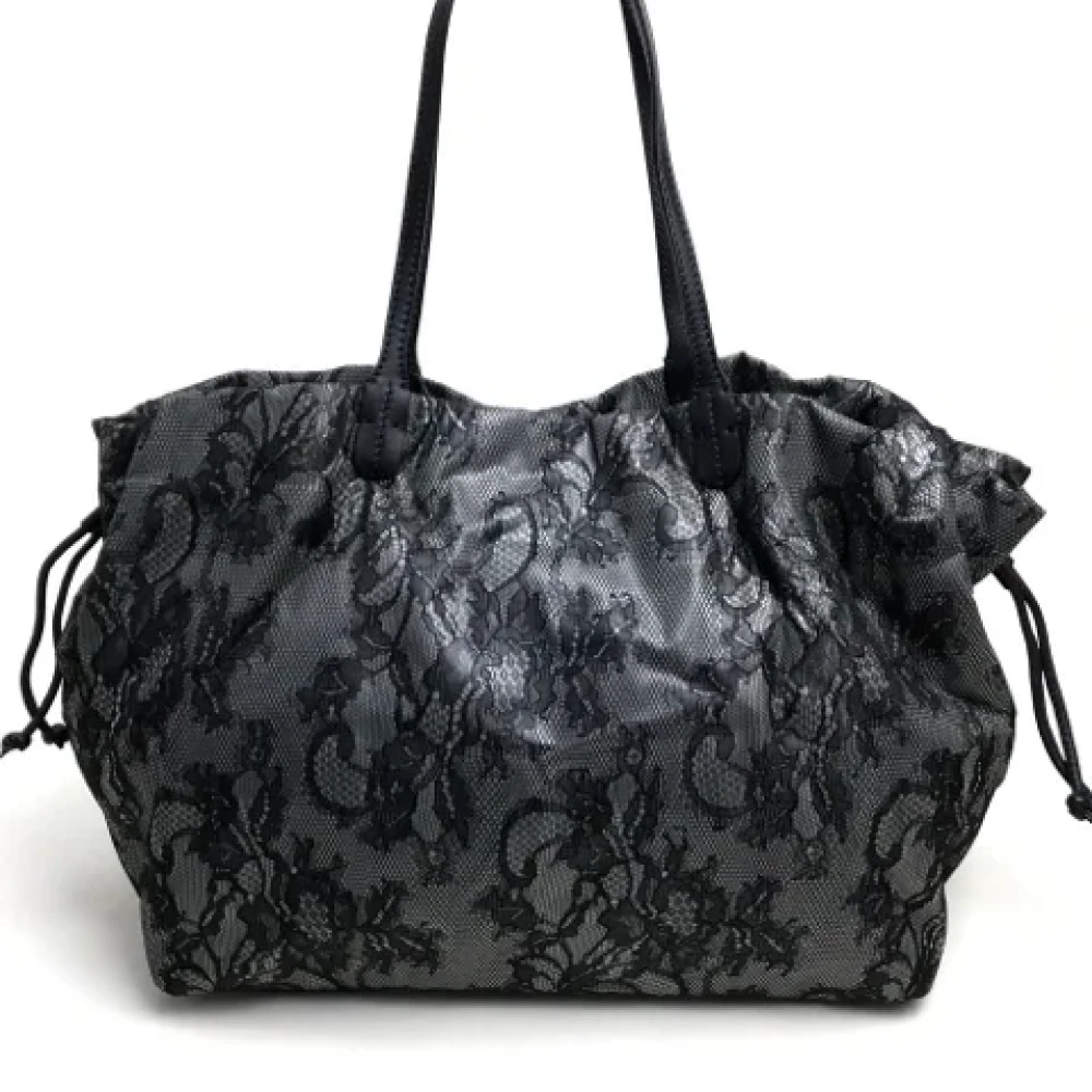 Valentino Vintage Pre-owned Fabric totes Black Dames