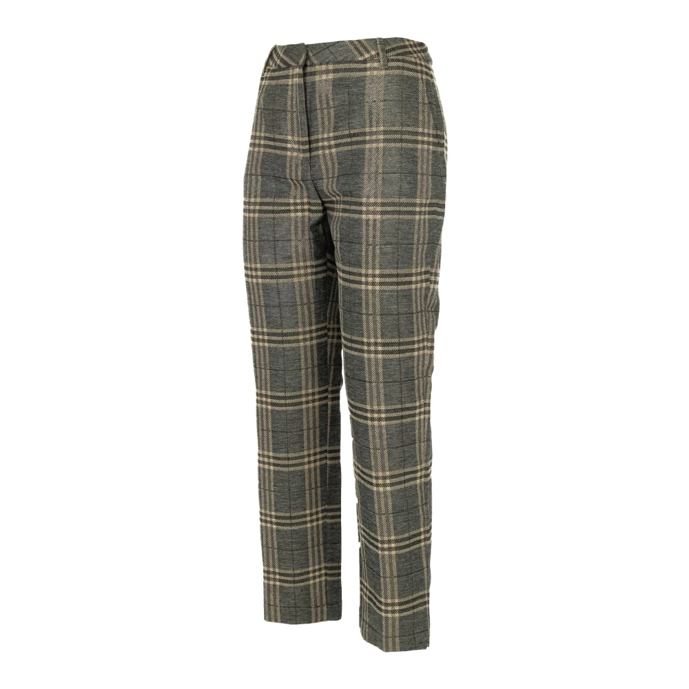 Manila Grace Elegante Chino Broek voor Dames Gray Dames