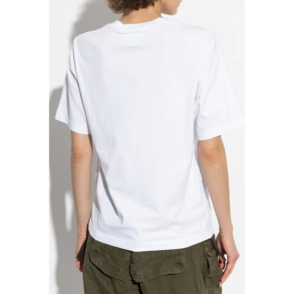 Dsquared2 T-shirt met logo White Dames