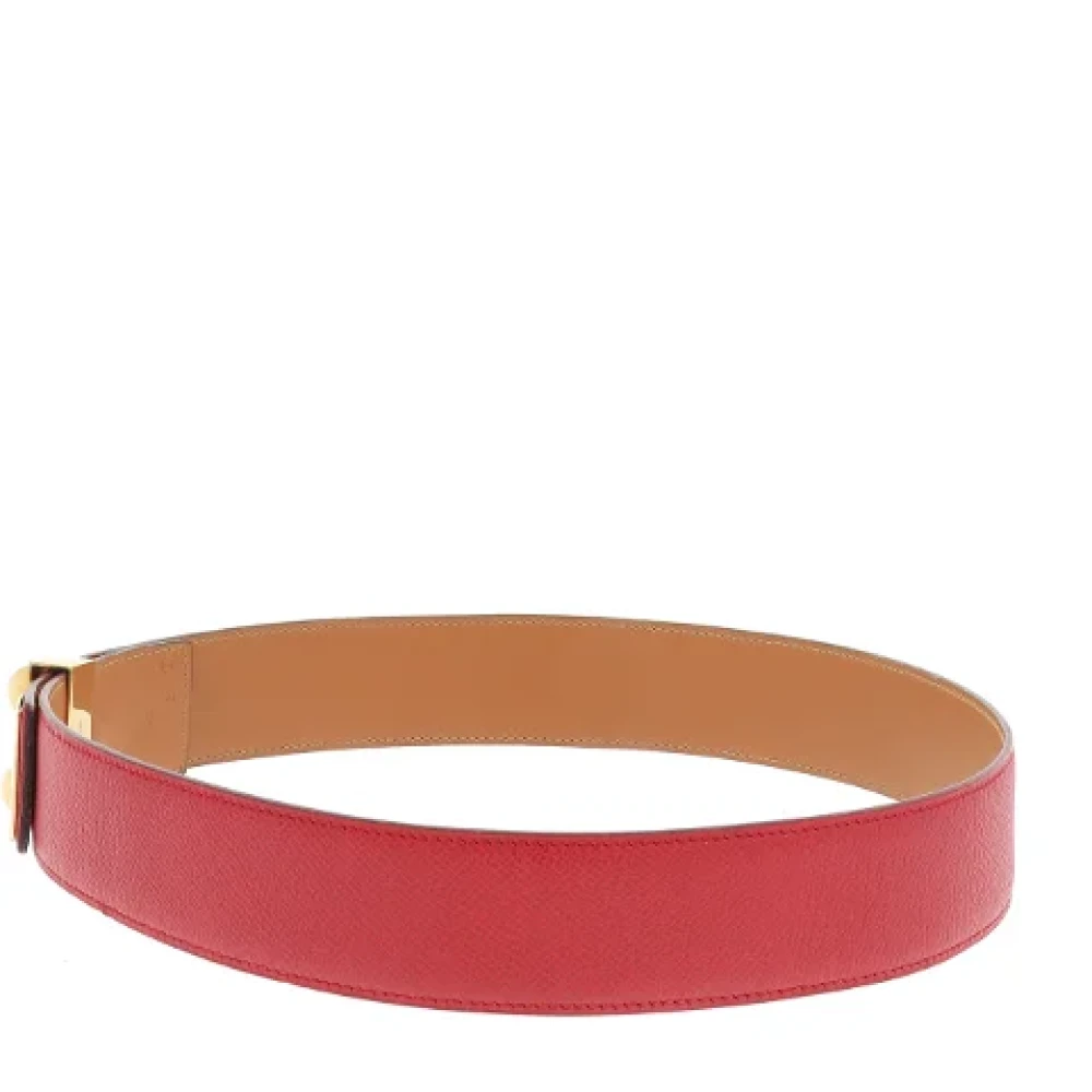 Hermès Vintage Pre-owned Leather belts Red Dames