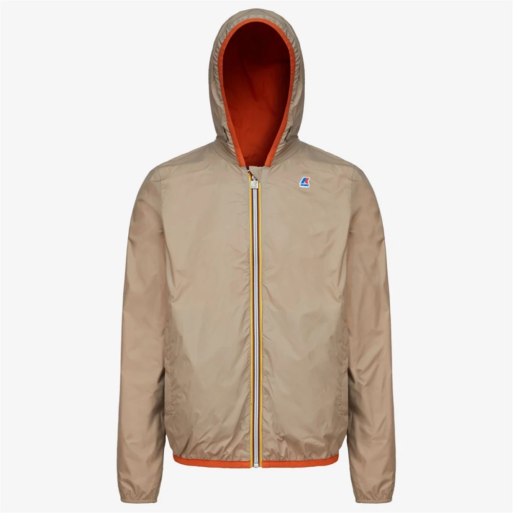 K-way Jacques Plus.2 Double Omkeerbare Lichtgewicht Jas Orange Heren